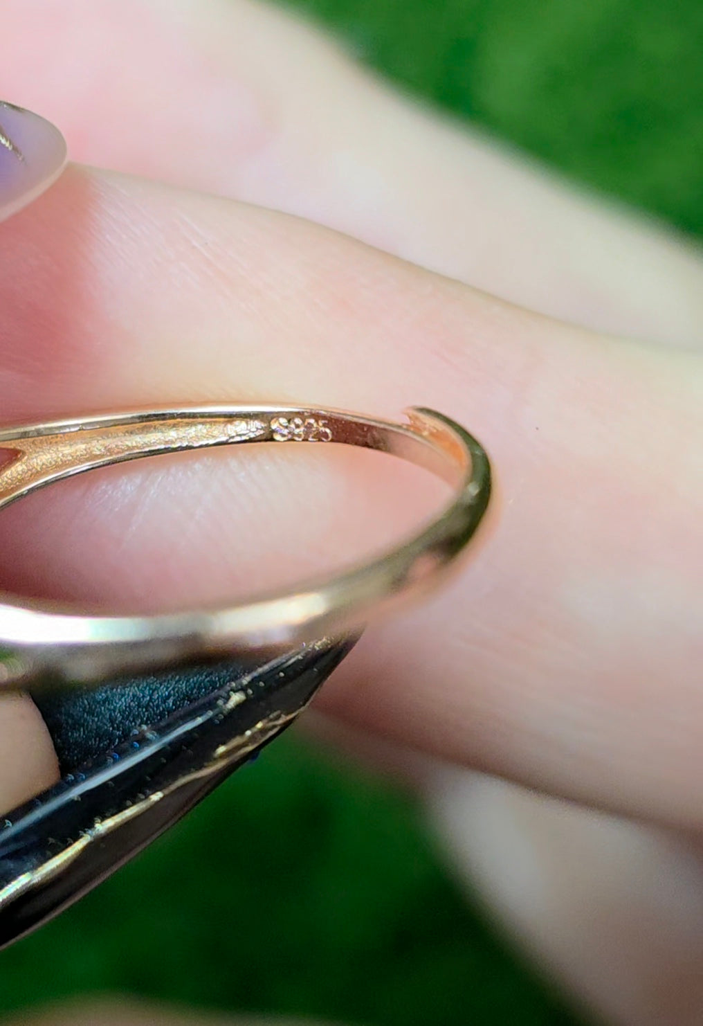 White Opal Rose Gold Ring