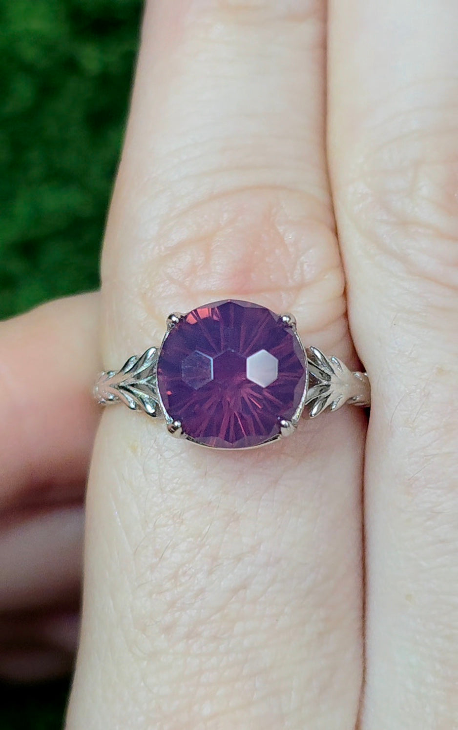 Lavender Moon Quartz Fireworks Ring