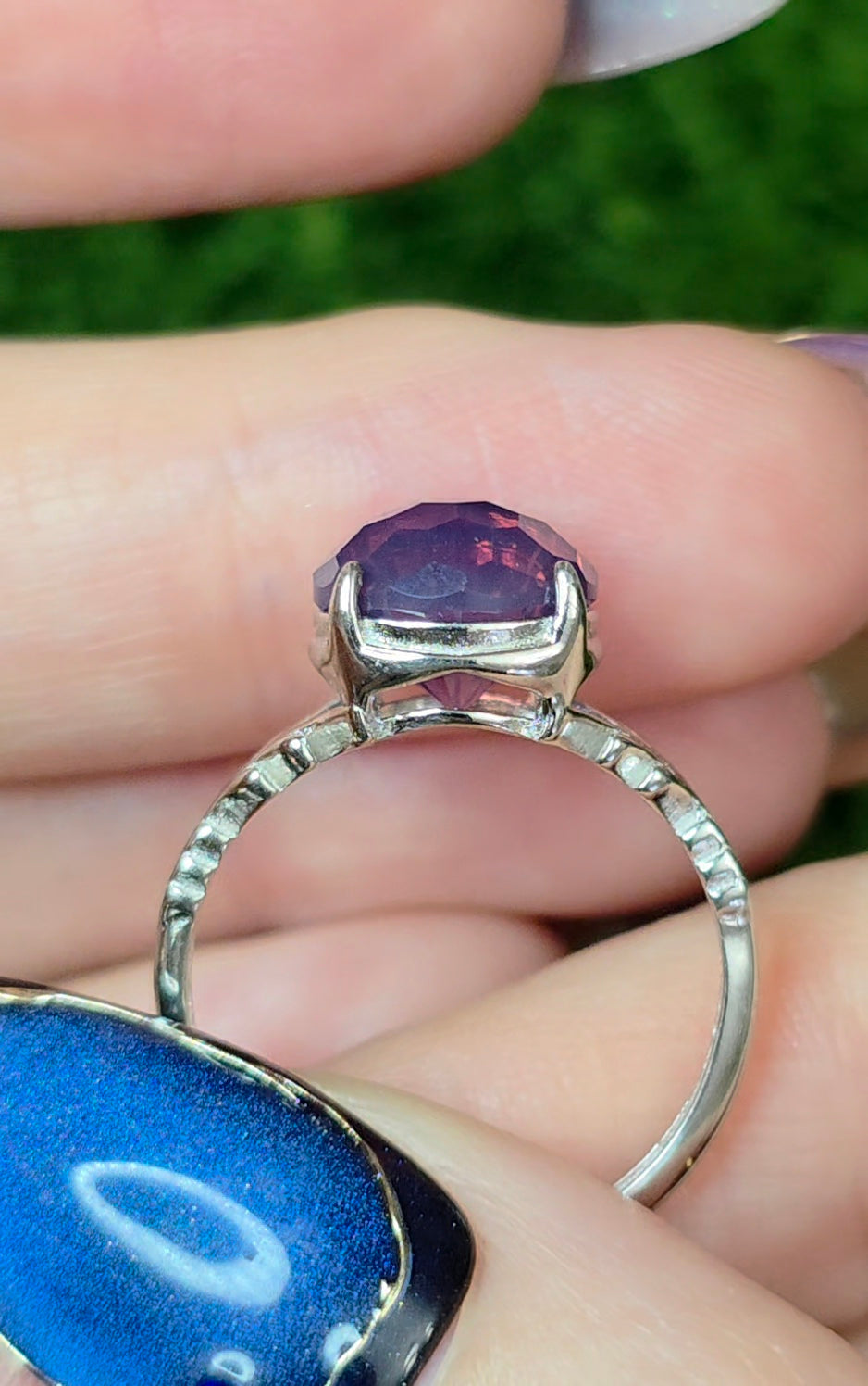Lavender Moon Quartz Fireworks Ring