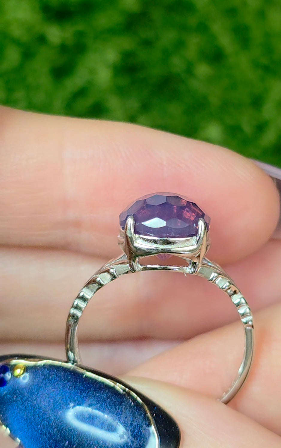 Lavender Moon Quartz Fireworks Ring