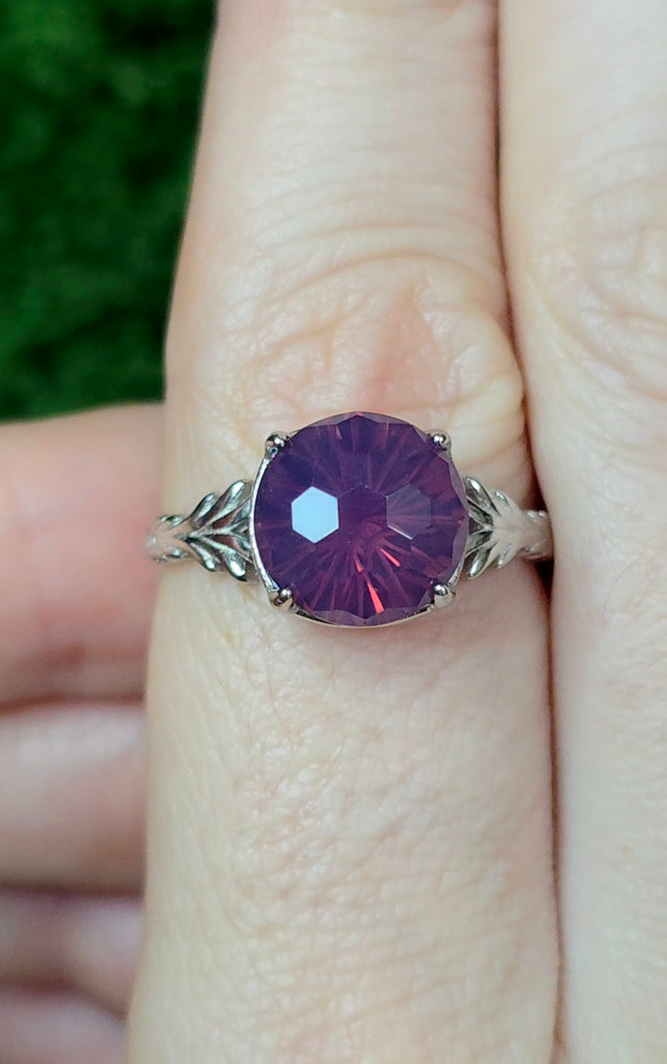 Lavender Moon Quartz Fireworks Ring