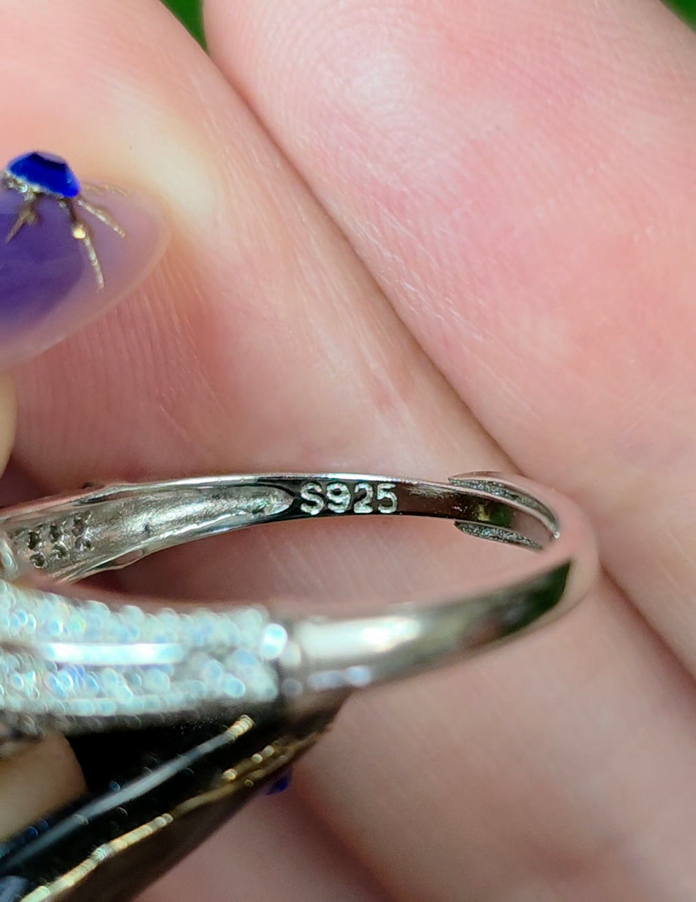 Citrine Evil Eye Ring