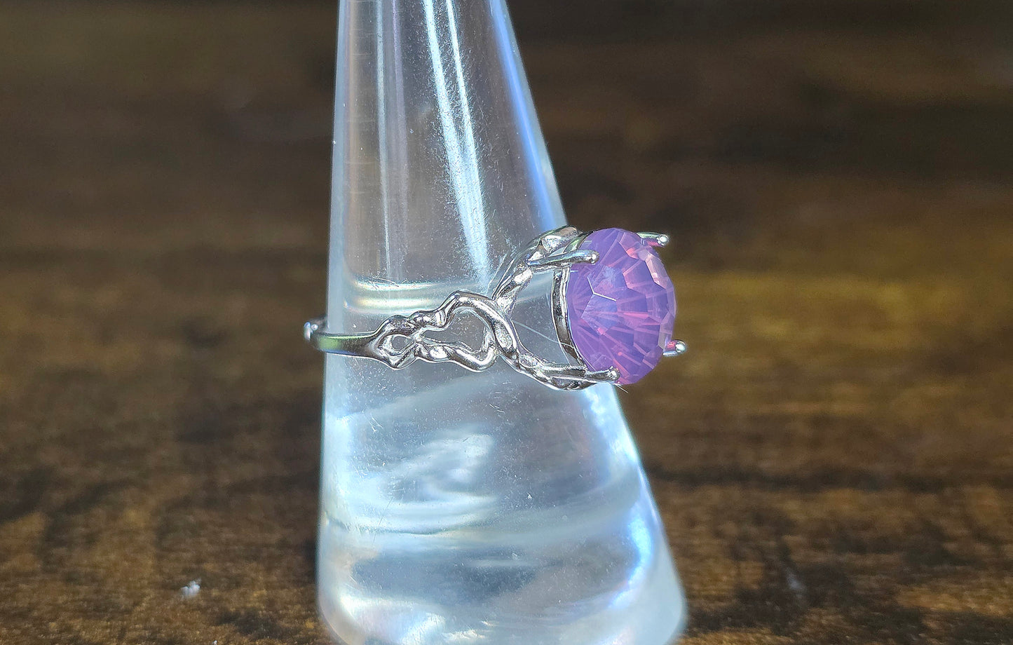 Flor's Lavender Moon Quartz Fireworks Ring