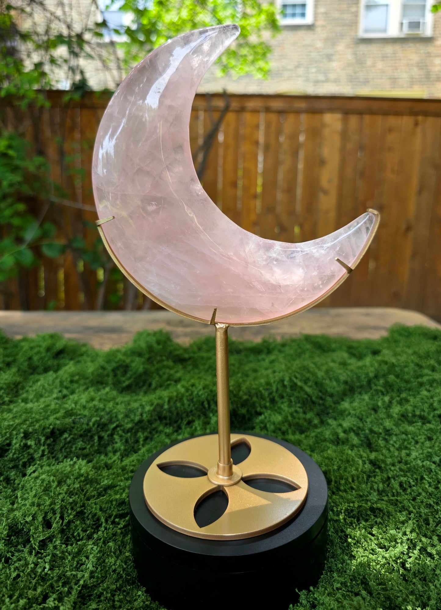 Rose Quartz Moon B