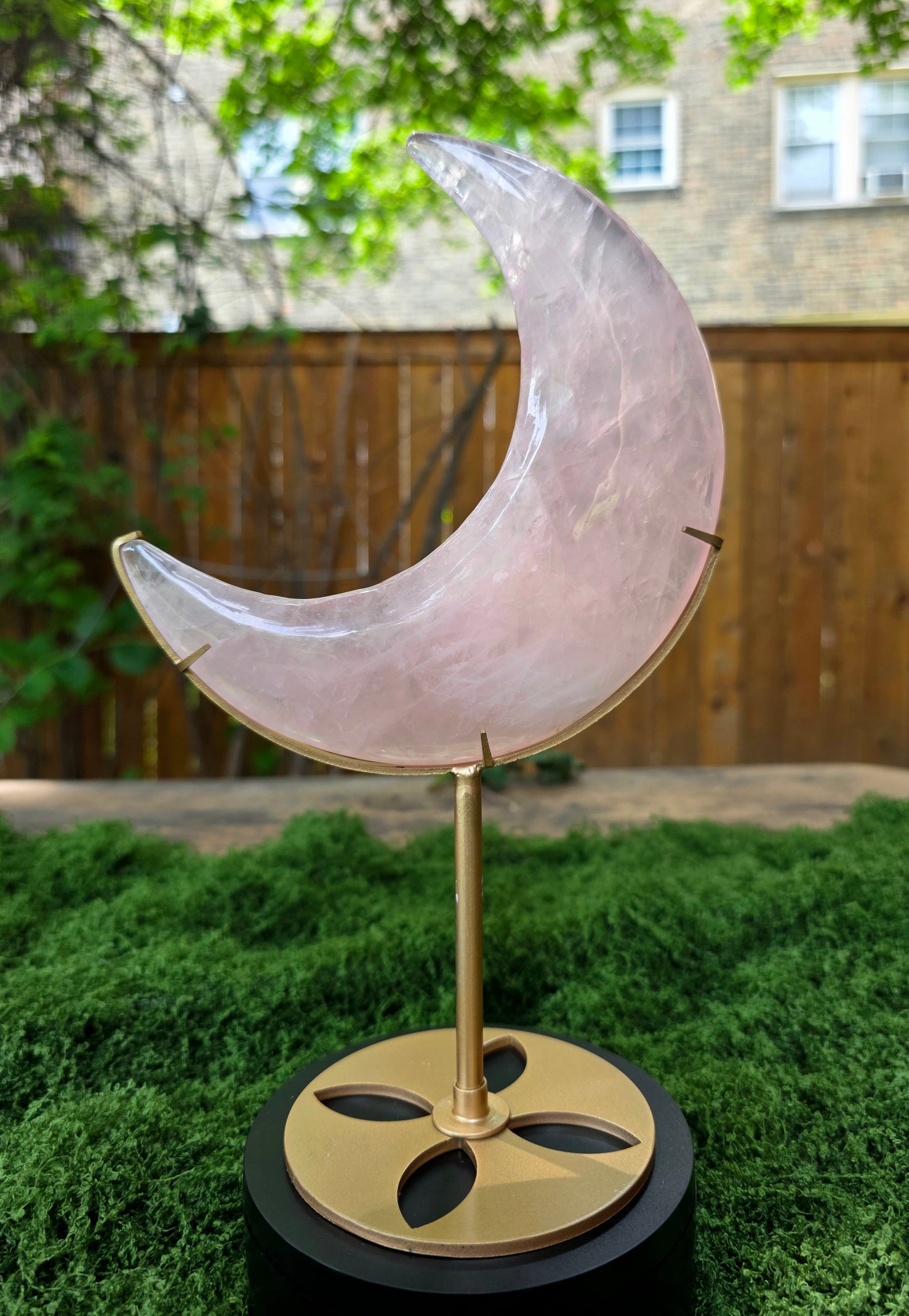 Rose Quartz Moon B