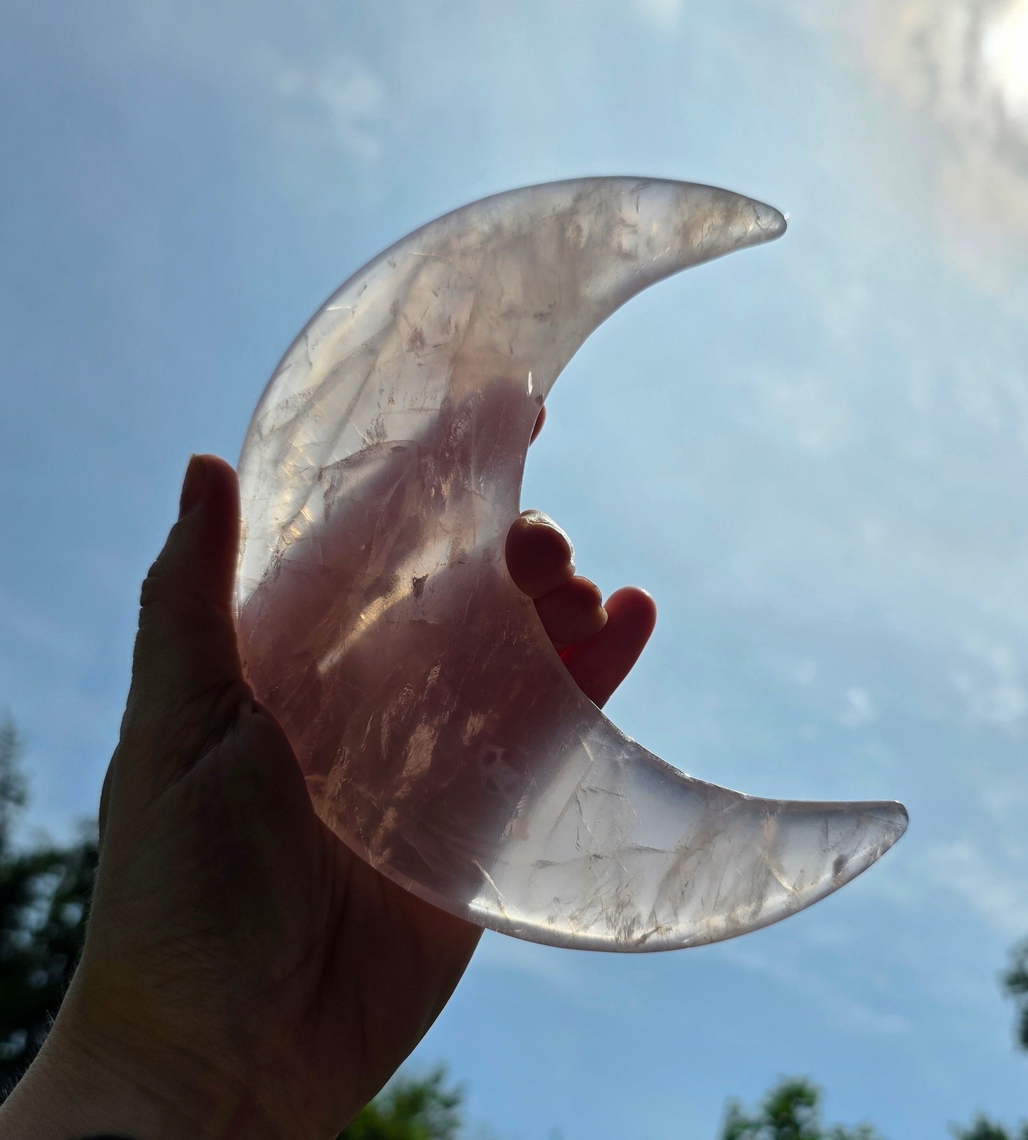 Rose Quartz Moon C