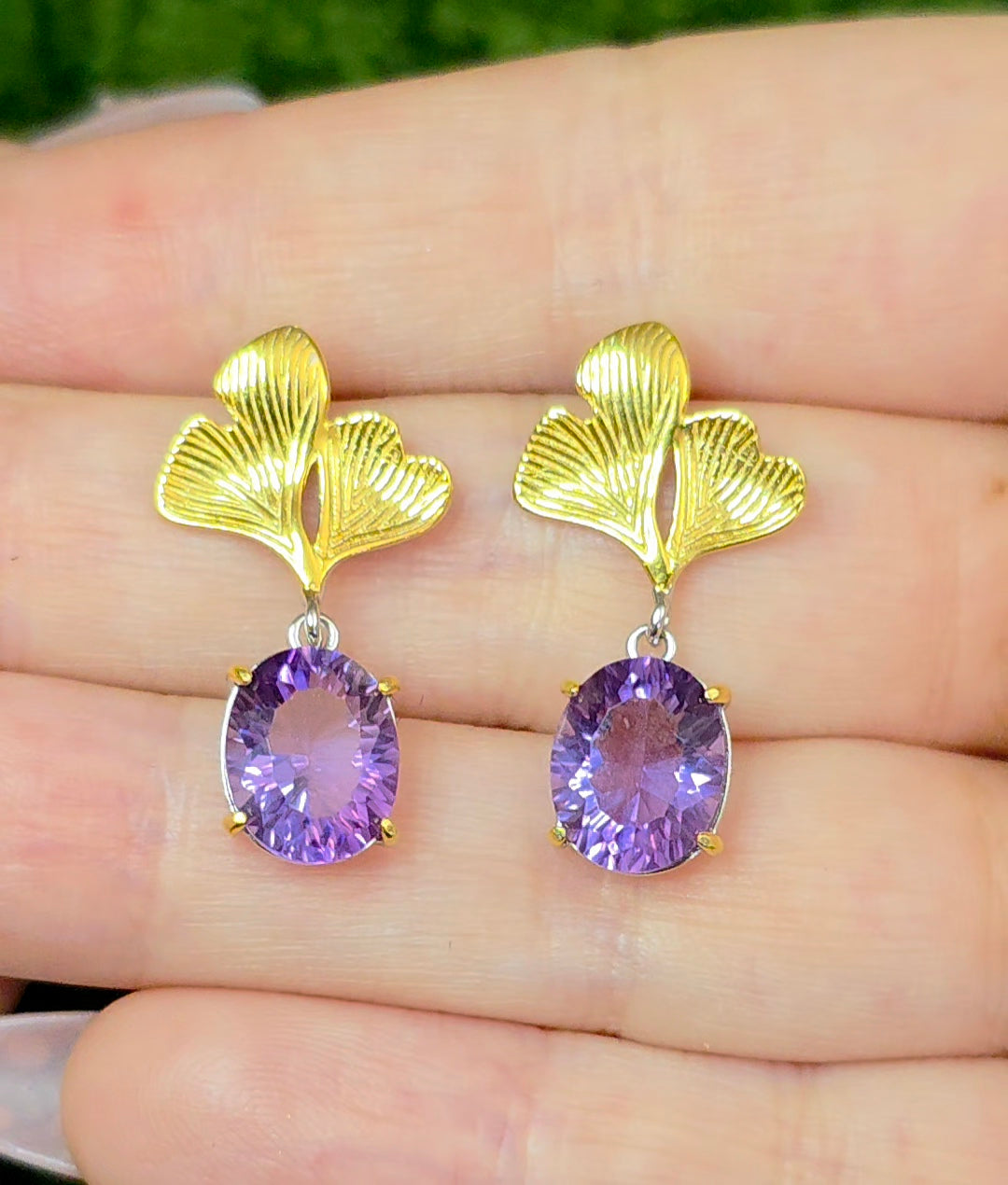 Amethyst Drop Earrings