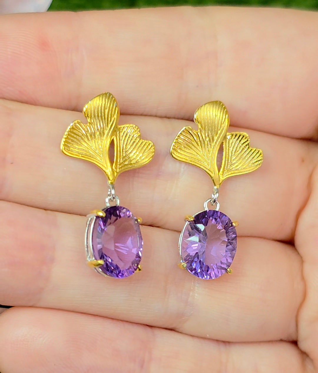 Amethyst Drop Earrings