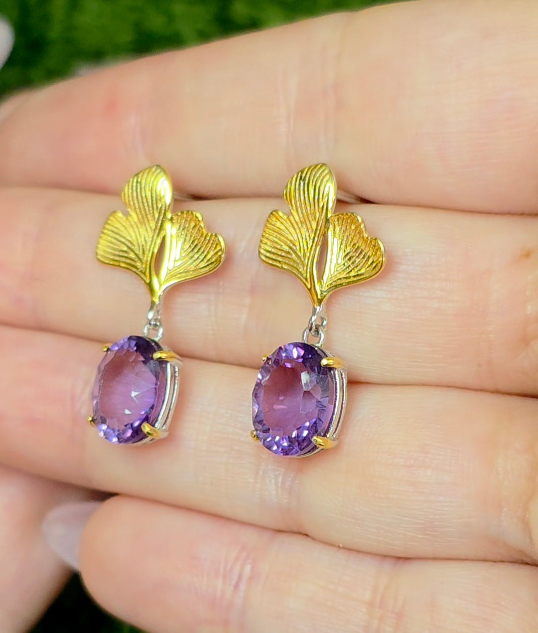 Amethyst Drop Earrings