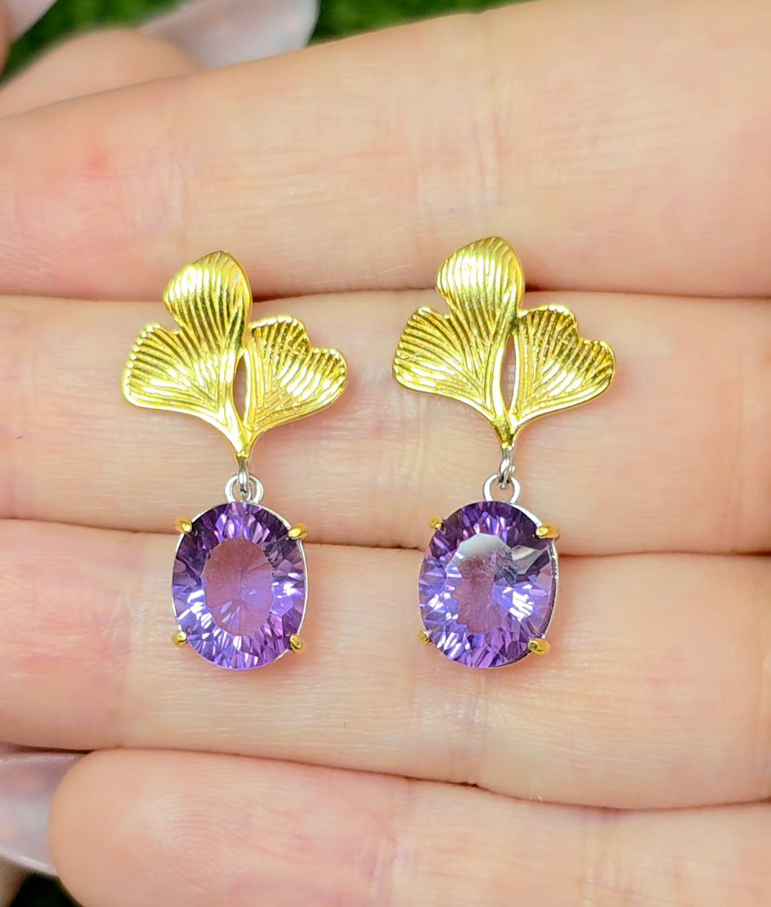 Amethyst Drop Earrings