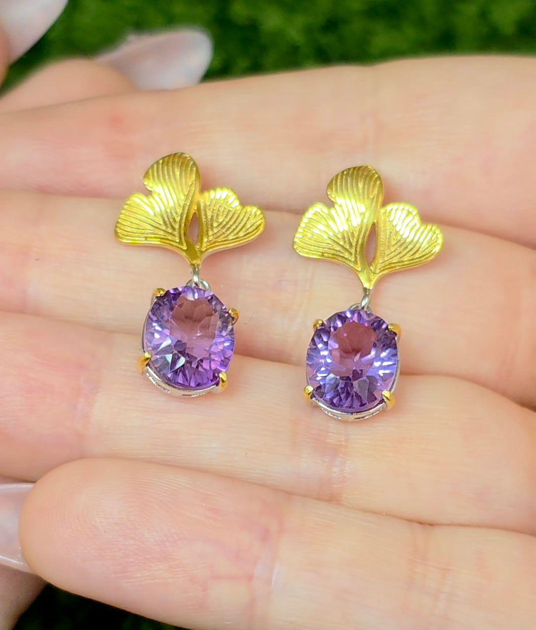 Amethyst Drop Earrings