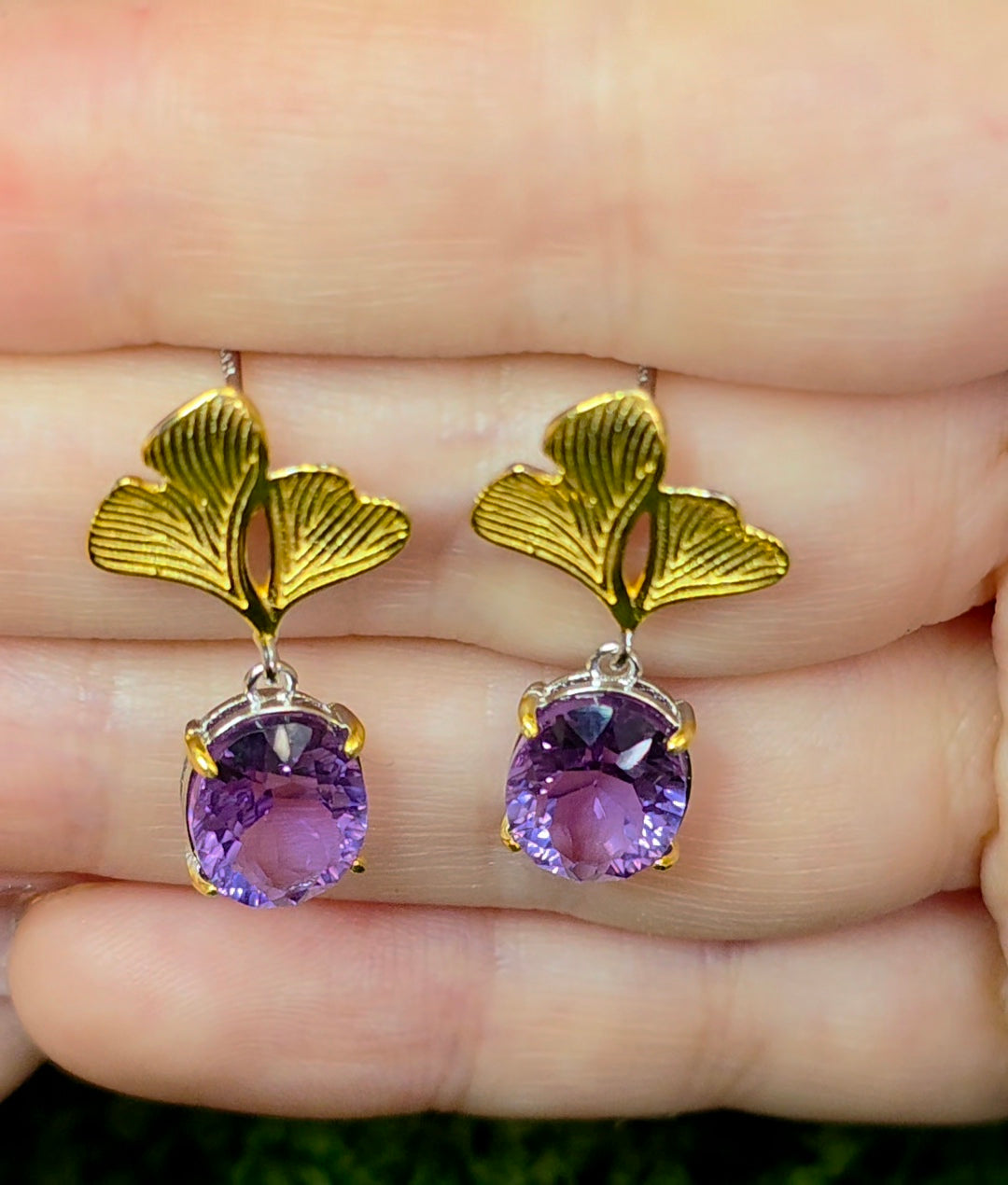 Amethyst Drop Earrings