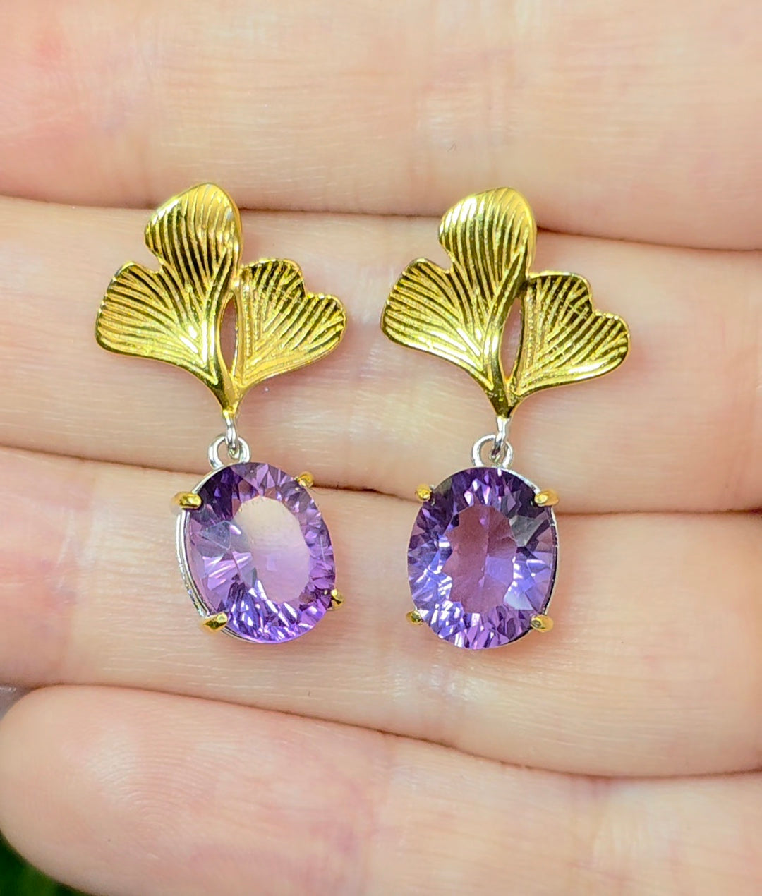 Amethyst Drop Earrings