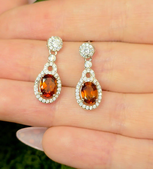 Fanta Garnet Earrings