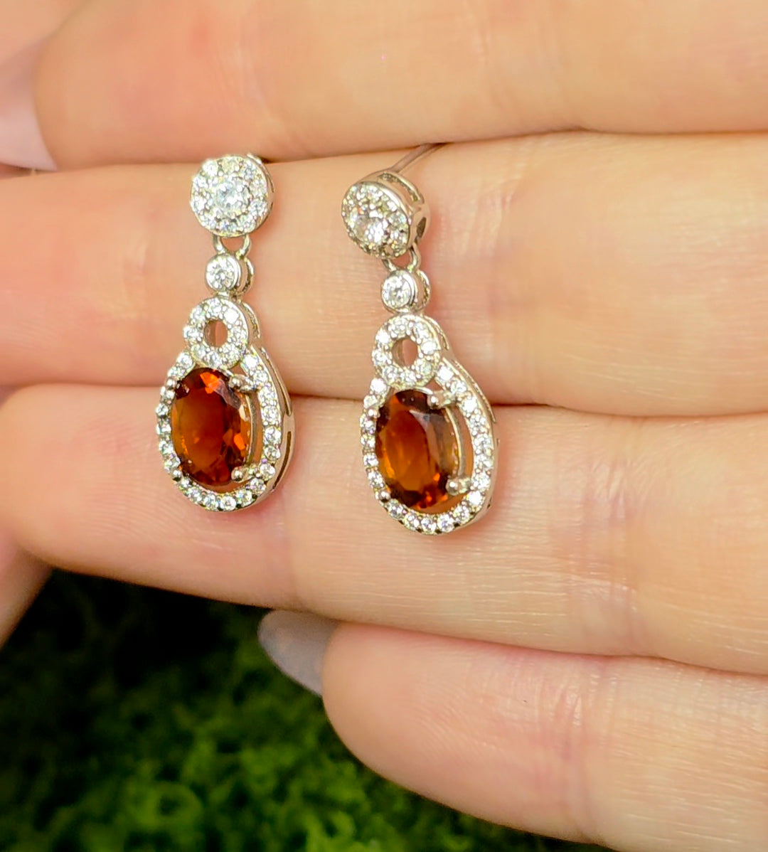 Fanta Garnet Earrings