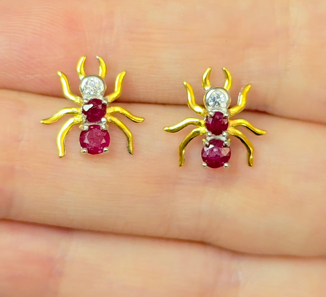 Ruby Aunt Earrings