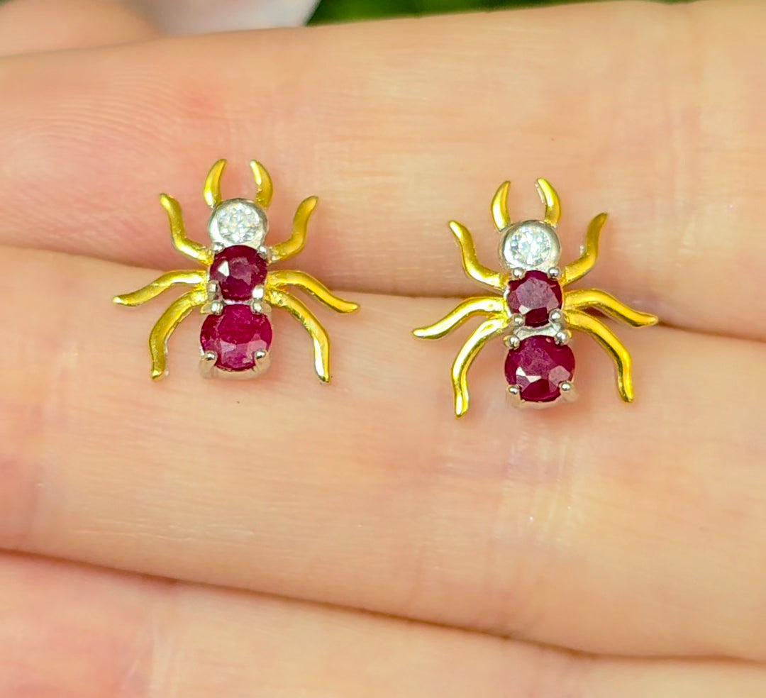 Ruby Aunt Earrings