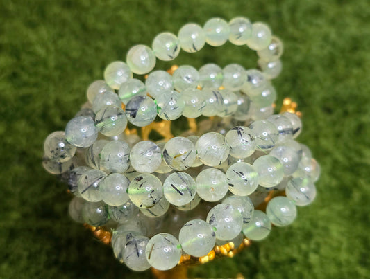 9mm Prehnite Stretch Bracelet