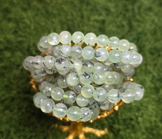 9mm Prehnite Stretch Bracelet