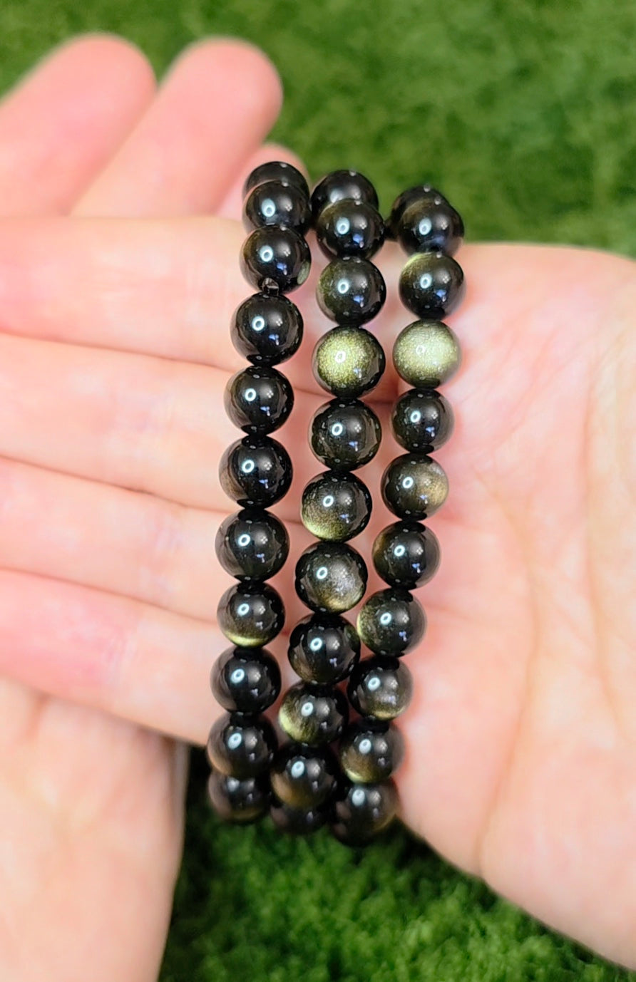 10mm Golden Obsidian Stretch Bracelet
