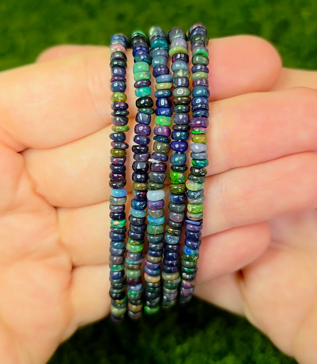Black Opal Stretch Bracelet