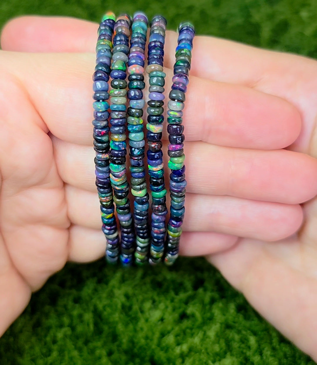 Black Opal Stretch Bracelet