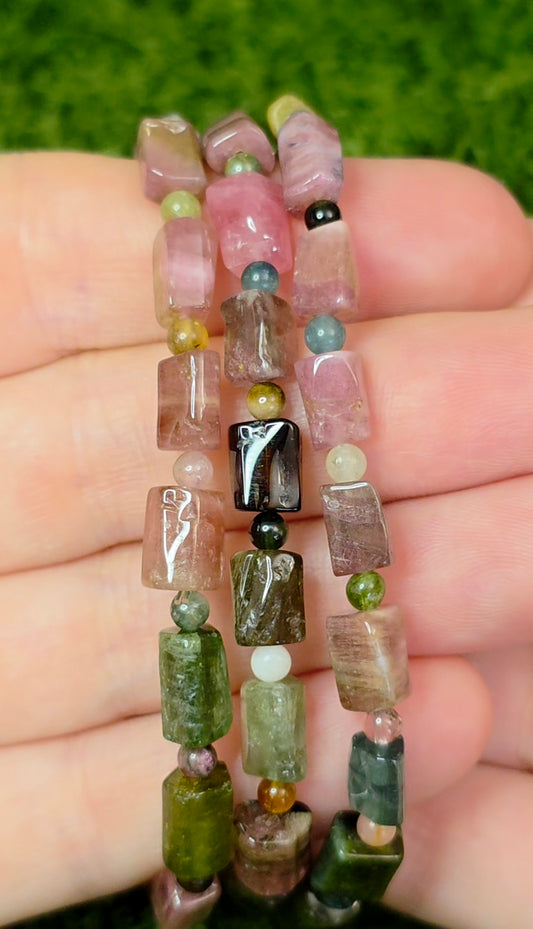 Tourmaline Freeform Stretch Bracelet