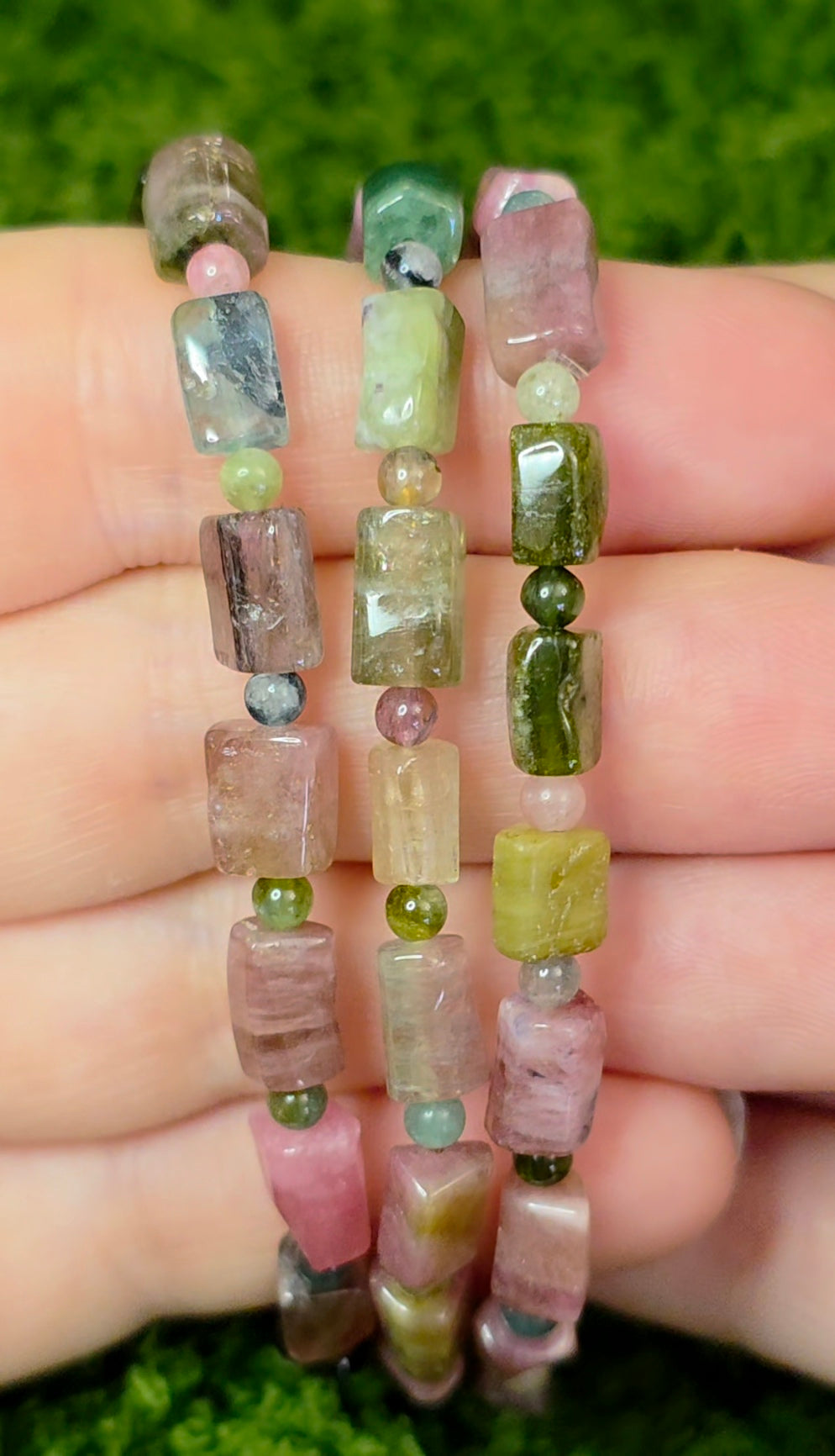 Tourmaline Freeform Stretch Bracelet