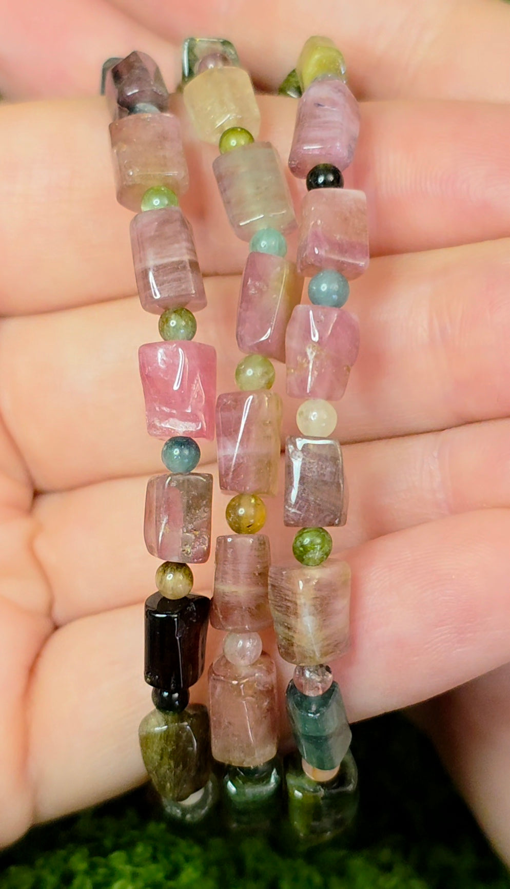 Tourmaline Freeform Stretch Bracelet