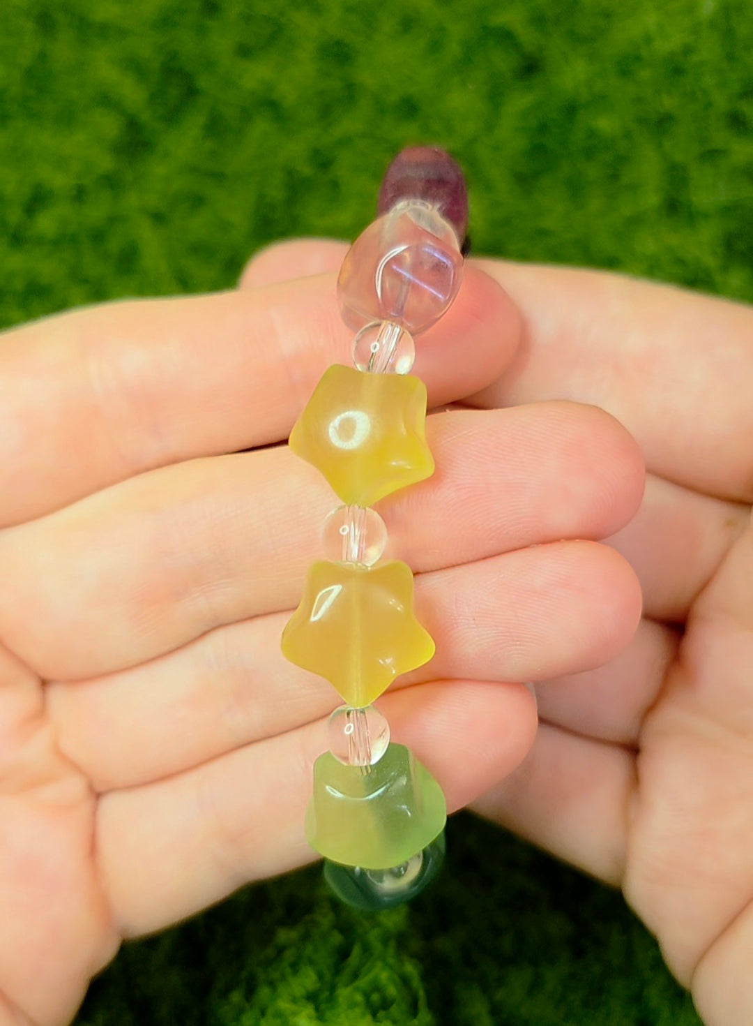 Candy Fluorite Stars Stretch Bracelet A