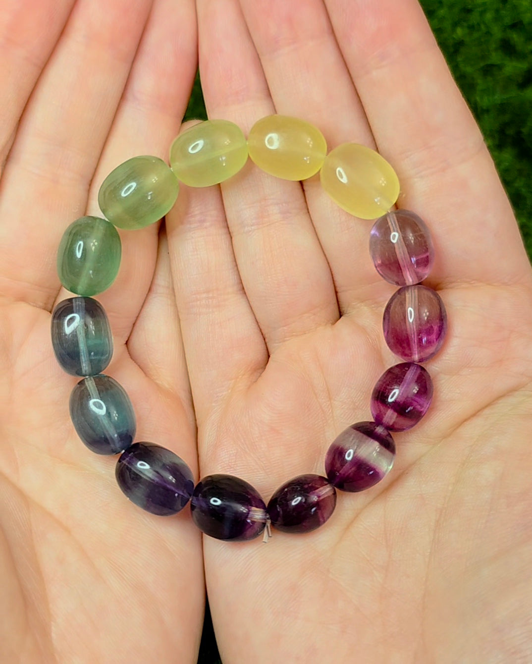 Candy Fluorite Stretch Bracelet