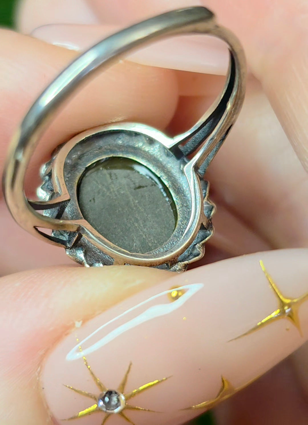 Colorful Ammolite Ring