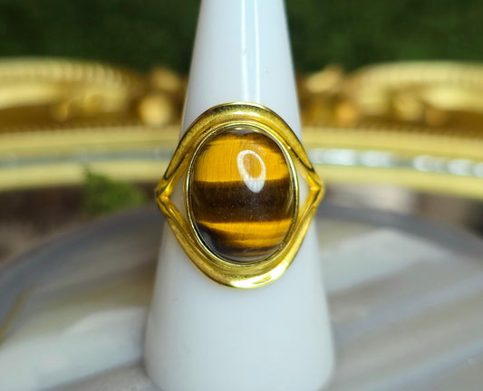 Golden Tigers Eye Ring