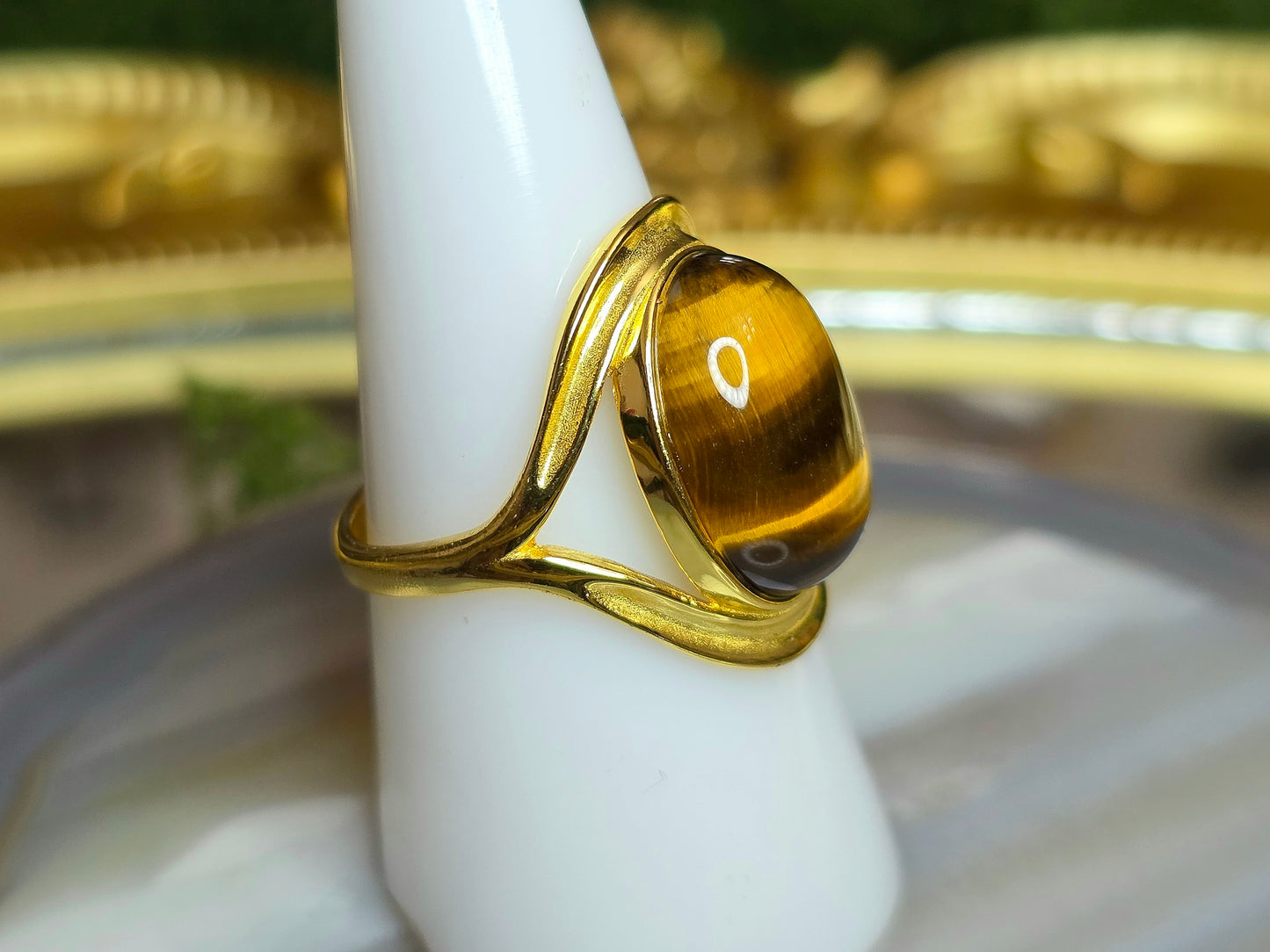 Golden Tigers Eye Ring