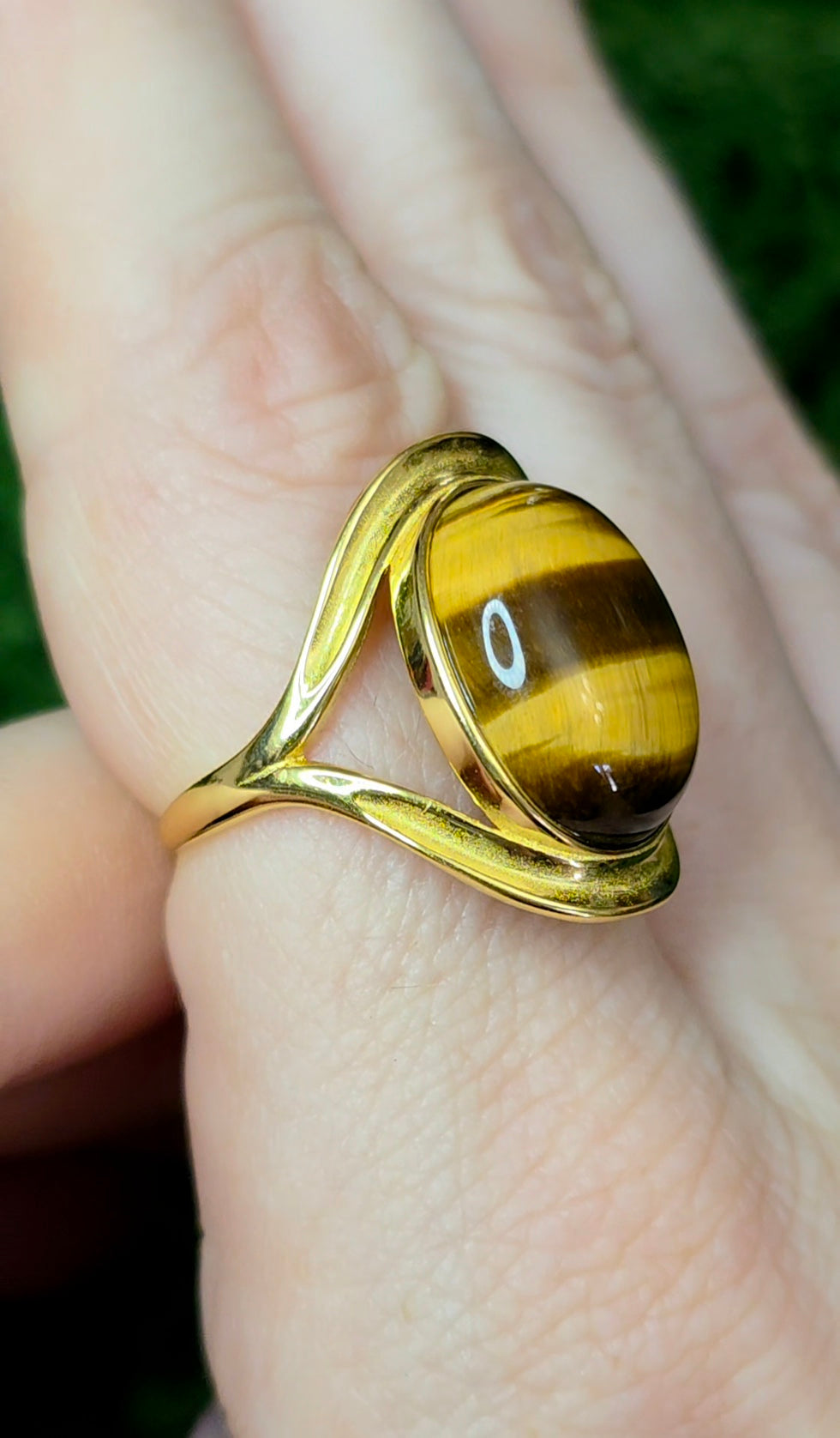Golden Tigers Eye Ring