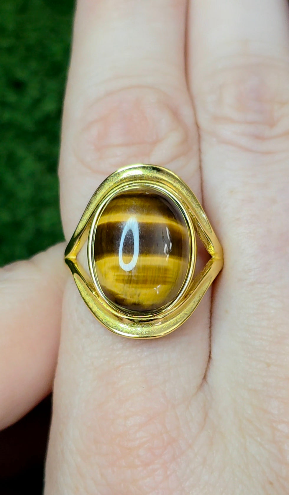 Golden Tigers Eye Ring