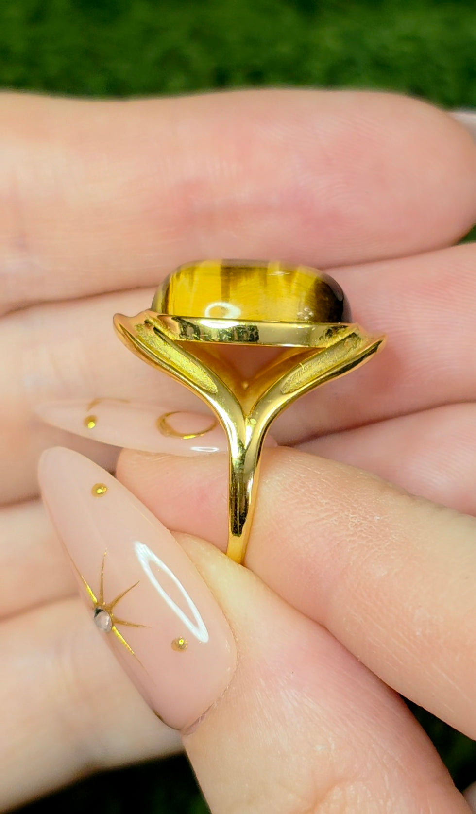 Golden Tigers Eye Ring
