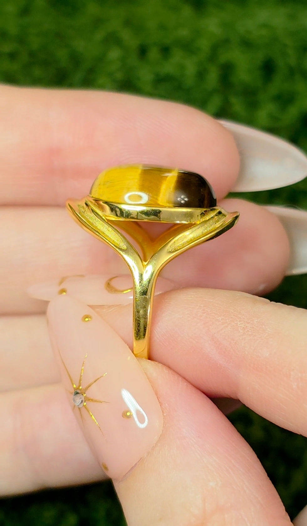 Golden Tigers Eye Ring