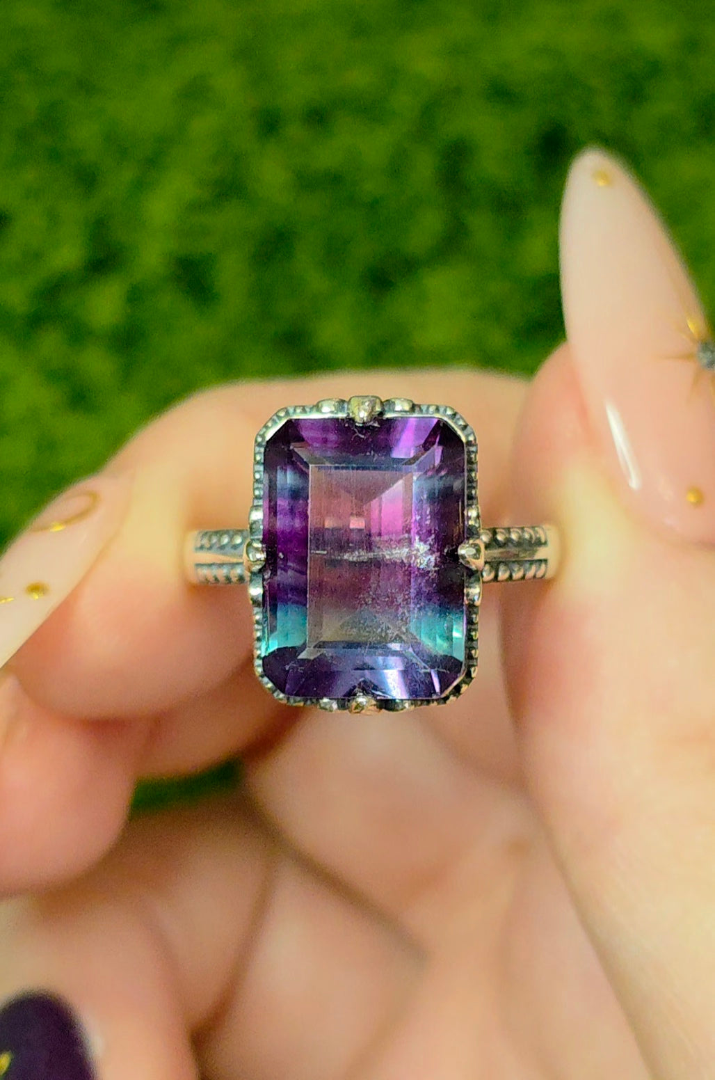 Banded Fluorite Ring