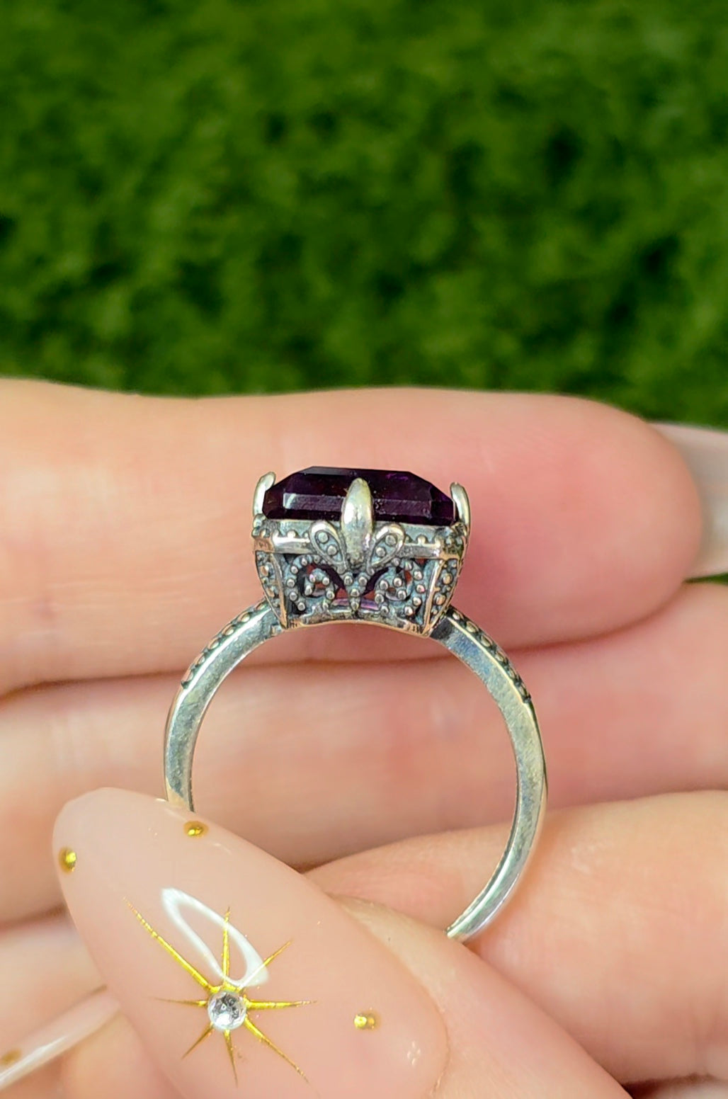 Banded Fluorite Ring