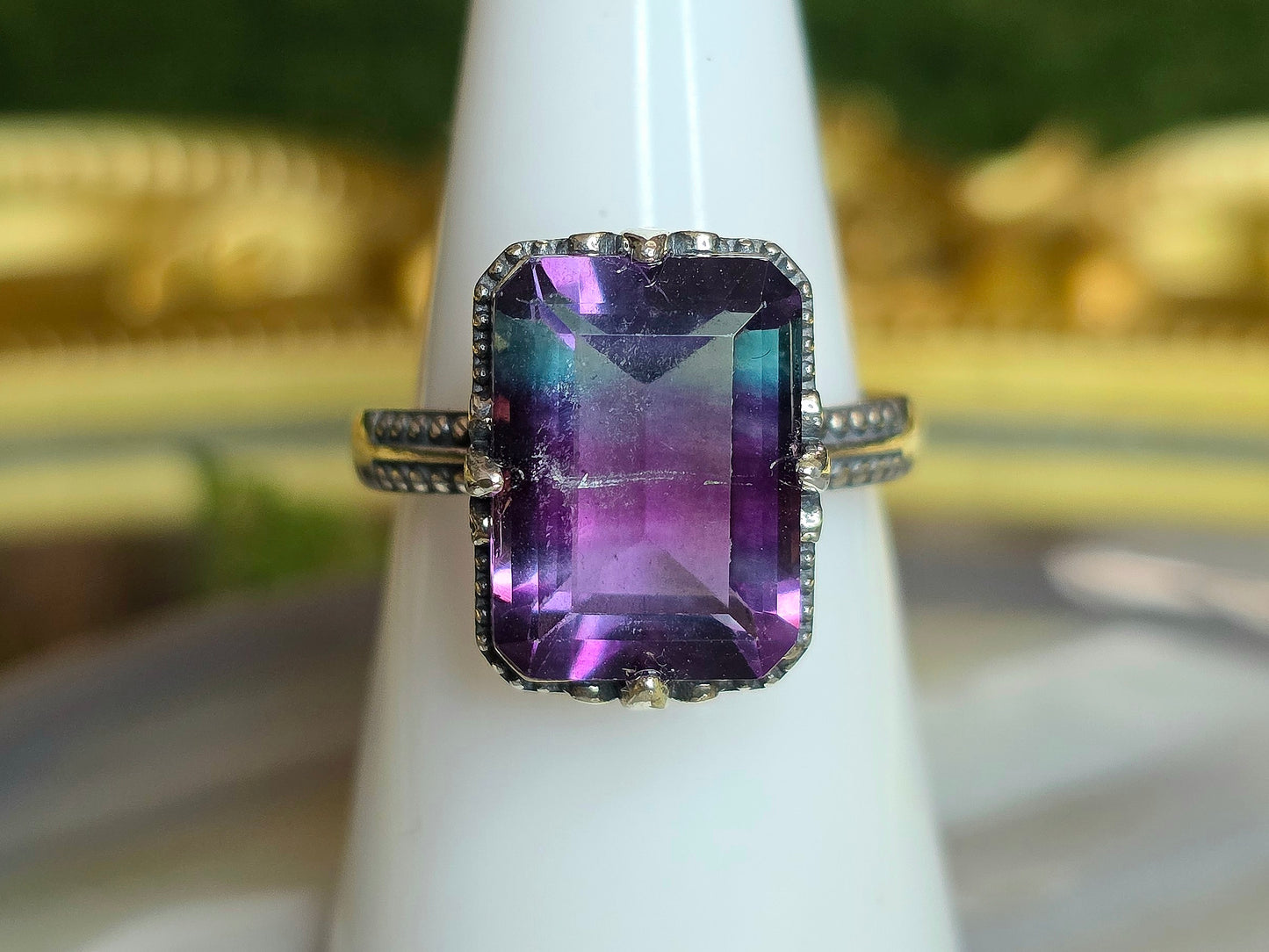 Banded Fluorite Ring