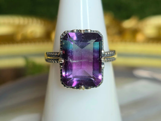 Banded Fluorite Ring