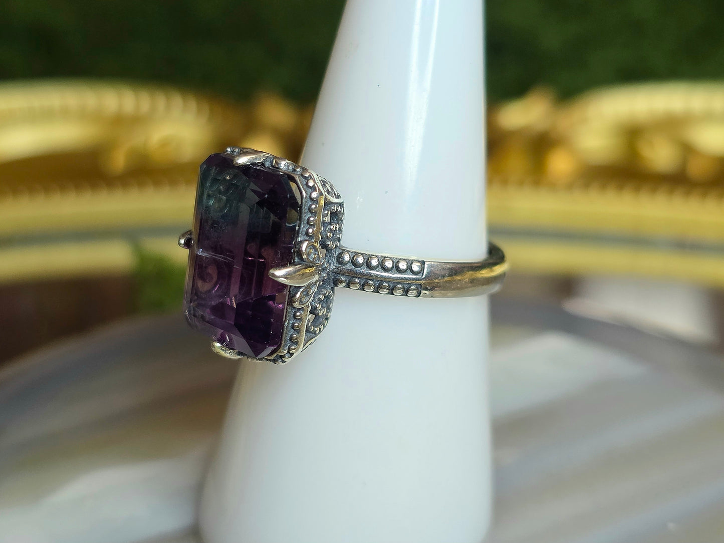 Banded Fluorite Ring