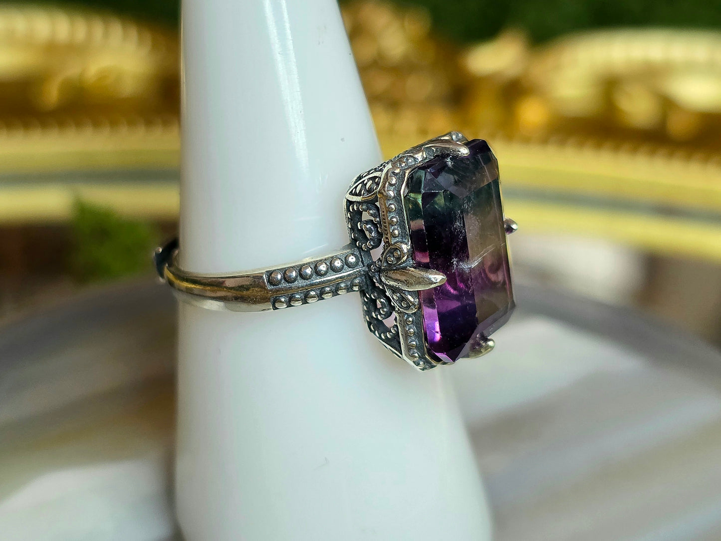 Banded Fluorite Ring
