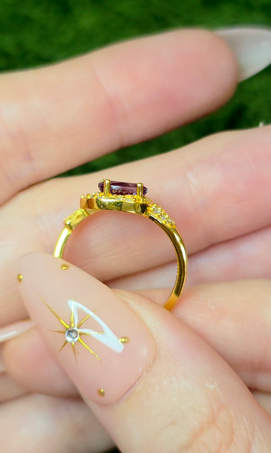 Alexandrite Snake Ring