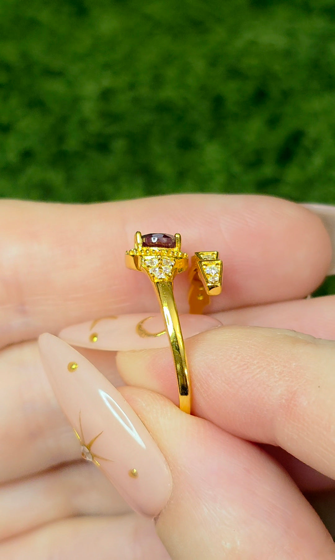 Alexandrite Snake Ring