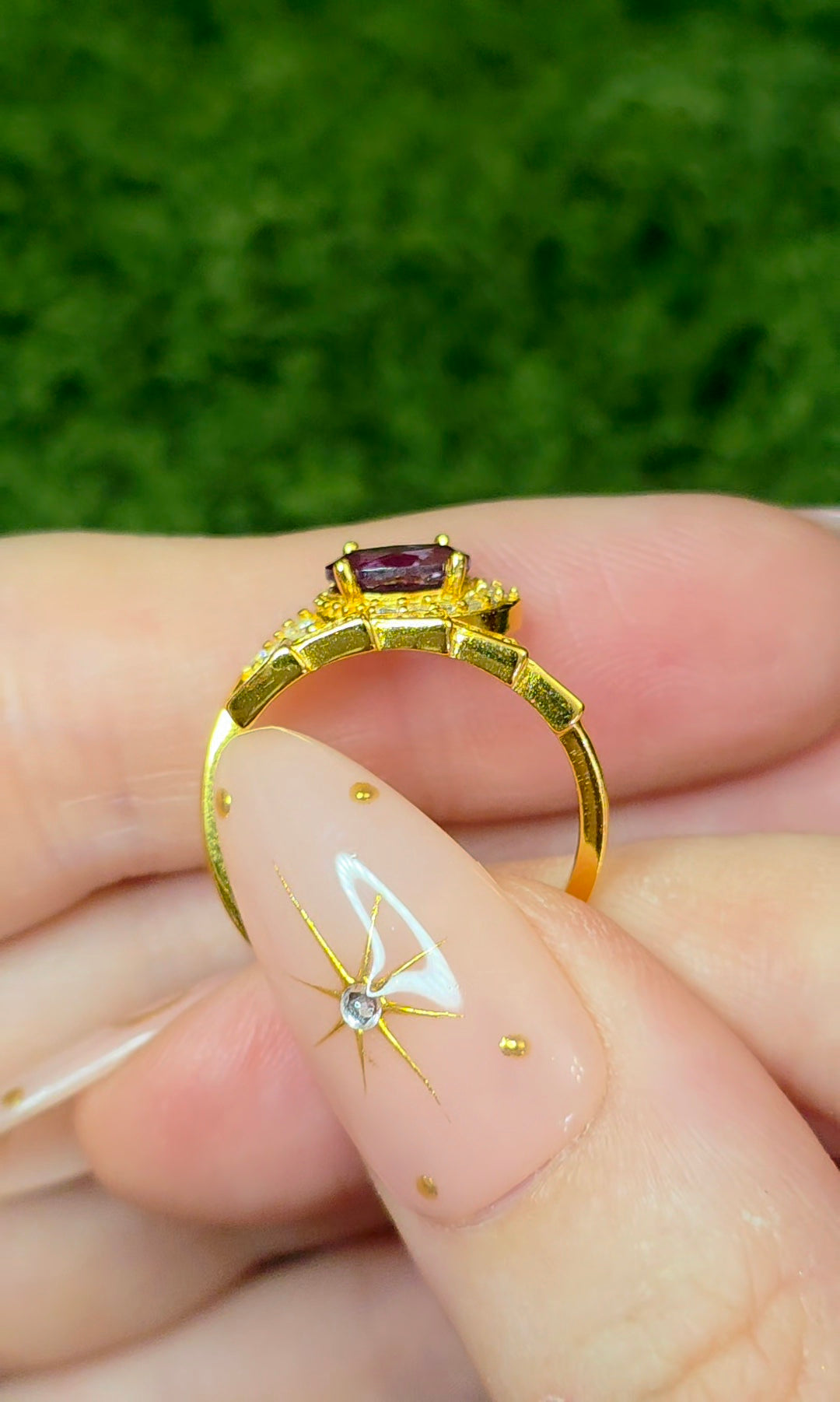 Alexandrite Snake Ring