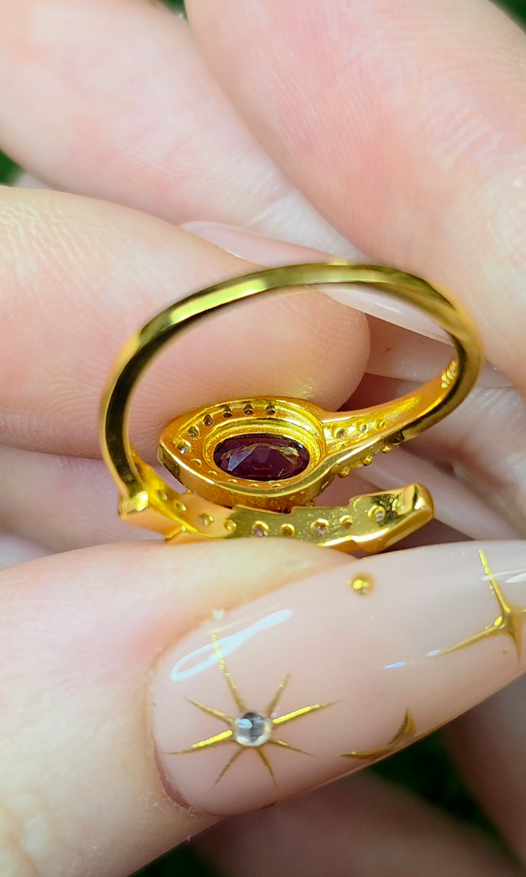 Alexandrite Snake Ring