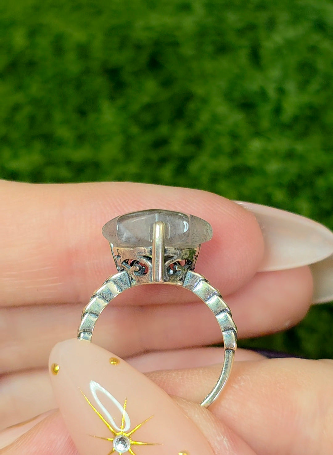 Blue Star Labradorite Ring B
