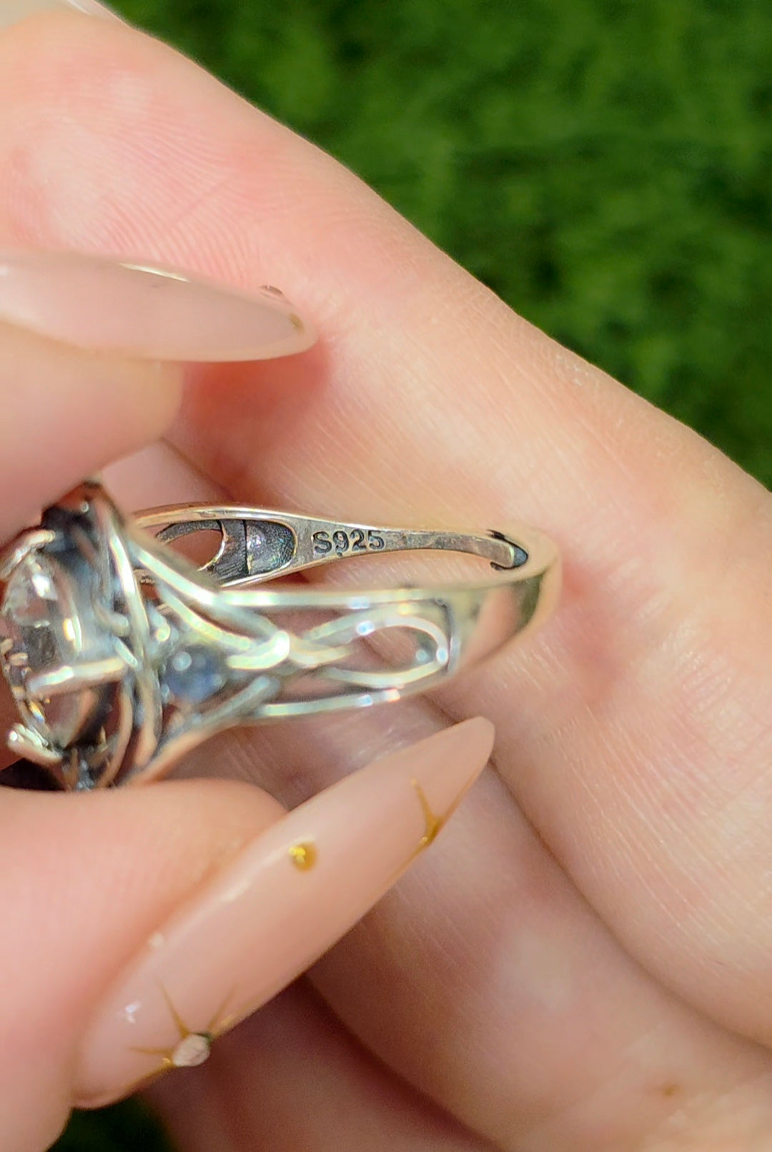 Clear Quartz Elven Ring
